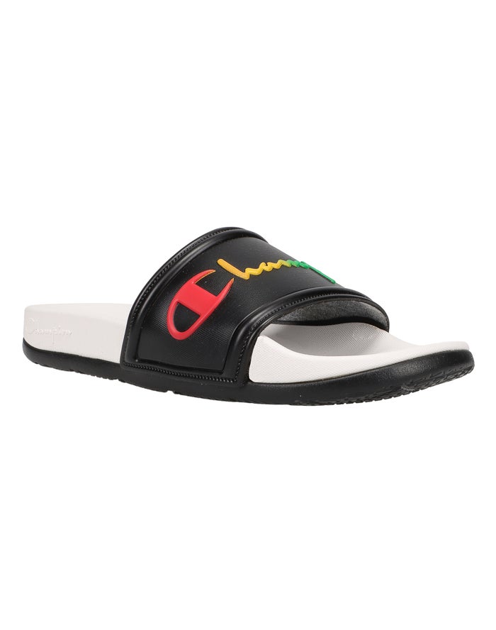 Chanclas Champion Mujer - Ipo Squish ( Negras/Blancas ) 3468019-BY